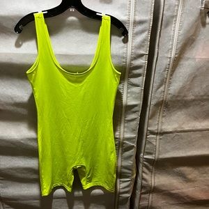 NWOT Lufeng athletic neon romper